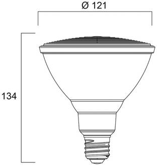 Sylvania LED reflectorlamp E27 15W PAR38 3.000K dimbaar 40° 1200lm