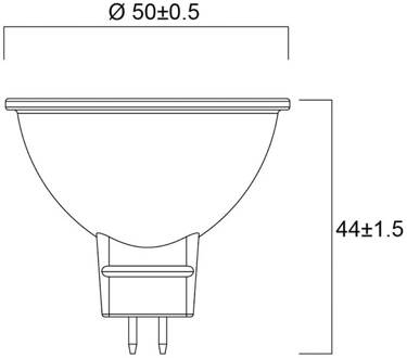 Sylvania LED reflectorlamp GU5.3 6W 4.000K 36° 621lm