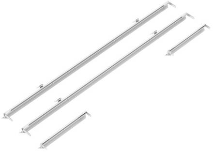 Sylvania montageframe voor LED panelen, 120 x 30 cm signaalwit RAL 9003