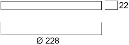 Sylvania Ringafdekking voor Start 5in1, matzwart, Ø 22,8 cm