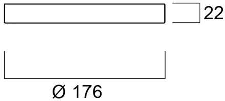 Sylvania Ringrand voor Start 5in1, zwart mat, Ø 17,6 cm