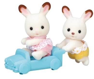 Sylvanian Families Tweeling Chocoladekonijn - Speelfigurenset