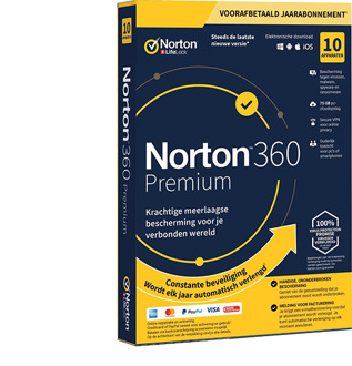Symantec Norton 360 Premium 10U + 75GB 1jr