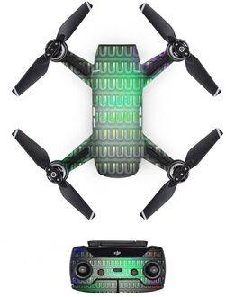Symbool Wave Stijl Decal Pvc Skin Sticker Voor Dji Spark Drone + Remote Controllers + 3 Batterijen Bescherming Film Cover