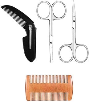 Symmetrie Lijn Up Trimmen Gids Scheren Accessoires Maquillaje Baard Styling Vormgeven Sjabloon Kam Kapper Tool TSLM1 03