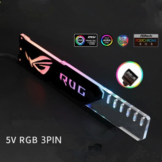 Symphony AURA graphics card bracket RGB belief lamp graphics card fixed support bracket companion computer light pollution decor