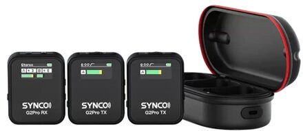 SYNCO G2A2 Pro Wireless Microphone System with 1 Receiver and 2 Microphones