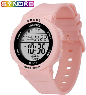 SYNOK Fashion Kids Watches 5Bar Waterproof Children Boy Students Digital LED Alarm Date Casual Sports Wrist Watch relógio