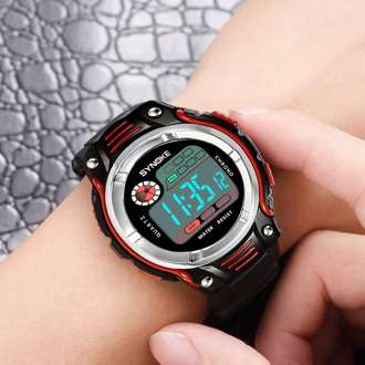 SYNOKE 2020 New Children's Digital Watch Fashion Two-color Strap Waterproof Shockproof Sport Watches For Kids Digital Clock