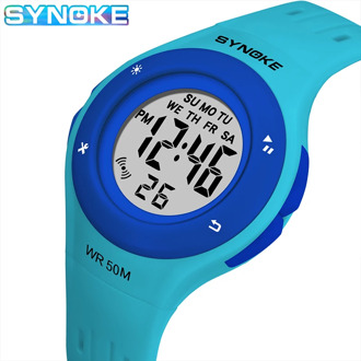 SYNOKE Children Kids Watch Boys Girls Digital Sports Watches 50M Waterproof Alarm Date Clock Student Select Gift For Kid 2019