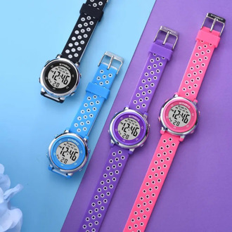 SYNOKE Children's Digital Watch Colorful Luminous Alarm Clock Electronic Watches 50M Water Resistant Sports Watch For Kids gift