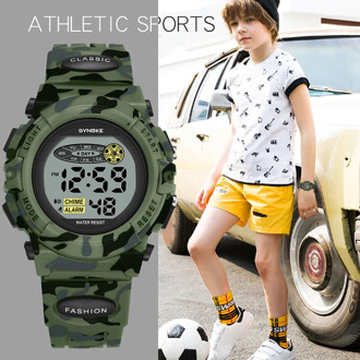 SYNOKE Children's digital watches Alarm LED Student Electronic Wristwatch Kids waterproof Military Sport Watch gift relogios