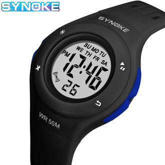 SYNOKE Children Watch Sport Student Kids Watches Boys Girls Clock Gift LED Digital Electronic Clock For Boy Girl Wristwatch