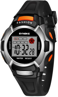 SYNOKE Children Watches Cute Kids Watches Sports Cartoon Watch for Girls boys Rubber Children's Digital LED Wristwatches Reloj