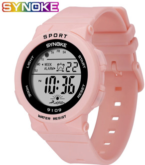 SYNOKE Fashion 50M Waterproof Students Kids Watches Children Boys Girls Digital LED Alarm Date Casual Watches Sport Wrist Watch