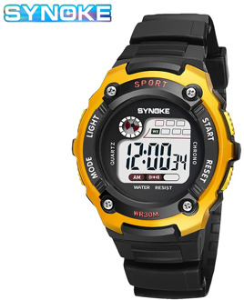 SYNOKE Sports Digital Watch For Kids Boys Girls - Best Gifts Waterproof Multi-function Colorful Luminous Week Student Clock