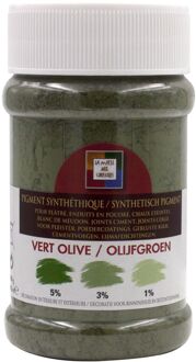 Synthetisch Pigment Voor Gips En Pleister Olijfgroen 250ml