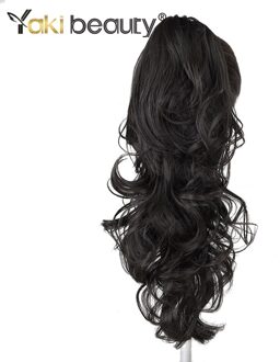 Synthetische Claw Op Paardenstaart Lange Body Wave 20Inch 180G Haaraccessoires Krullend Clip In Hair Extensions Voor Vrouwen door Yaki Schoonheid #2