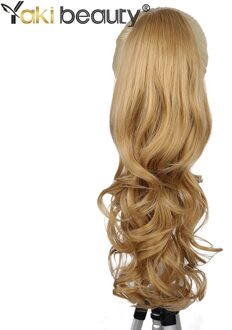 Synthetische Claw Op Paardenstaart Lange Body Wave 20Inch 180G Haaraccessoires Krullend Clip In Hair Extensions Voor Vrouwen door Yaki Schoonheid #27