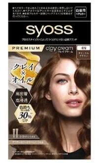 SYOSS Premium Clay Cream Hair Color For Gray Hair 4N Natural Brown