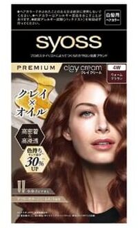 SYOSS Premium Clay Cream Hair Color For Gray Hair 4W Warm Brown