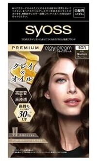 SYOSS Premium Clay Cream Hair Color For Gray Hair 5GR Slightly Deep Greige