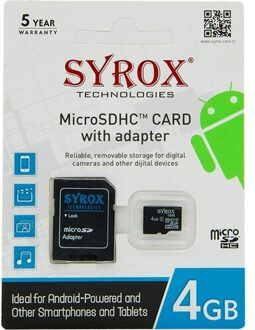 Syrox 4 Gb Micro Sd-kaart Geheugenkaart Adapters Usb Flash Memory Usb Drive Turkije Usb Schijf