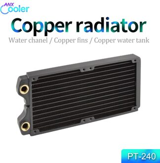 Syscooling Pt 240 Koperen Radiator Zwarte Kleur 240 Mm Waterkoeling Radiator Voor Waterkoeling Systeem