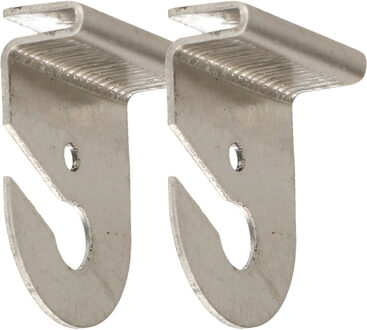 Systeem plafond ophang clips - 50x - aluminium - winkel/etalage - posters ophangen