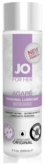 System JO For Her Agape glijmiddel - 120 ml Transparant - 000
