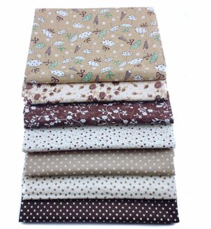 Syunss 50 cm * 50 cm 7 stks Koffie 100% Katoen voor DIY Naaien Patchwork Quilten Tilda Pop Doek textiel Kids Beddengoed Tissue
