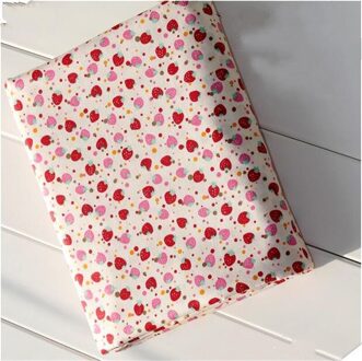 Syunss Mooie Aardbei Gedrukt Katoen DIY Tissue Patchwork Telas Naaien Baby Speelgoed Beddengoed Quilten Textiel Tecido 160x100 cm