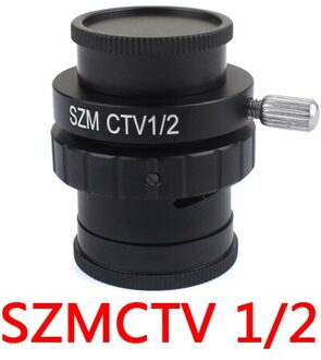 Szm Ctv 1/2 1/3 1X Adapter 0.3X 0.5X C Mount Lens Adapter Voor Trinoculaire Stereo Microscoop Hdmi Vga Usb Video camera Adapter SZMC TV12