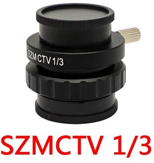 Szm Ctv 1/2 1/3 1X Adapter 0.3X 0.5X C Mount Lens Adapter Voor Trinoculaire Stereo Microscoop Hdmi Vga Usb Video camera Adapter SZMC TV13