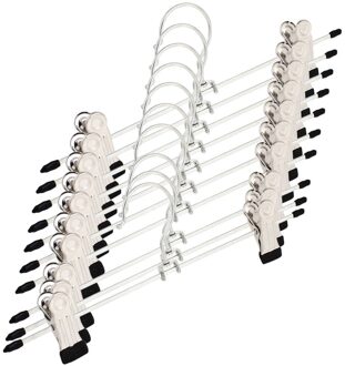 Szs 10 Pcs Huishoudelijke Kleding Jas Rok Jurk Blouse Metalen Hangers Haken Silver Tone