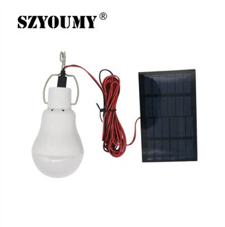 Szyoumy Solar Power Outdoor Light 15W 130LM Solar Lamp Draagbare Lamp Zonne-energie Lamp Led Verlichting Zonnepaneel Kamp vissen