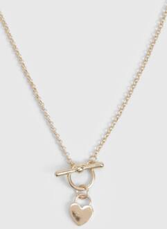 T-Bar & Hart Ketting, Gold - ÉÉN MAAT