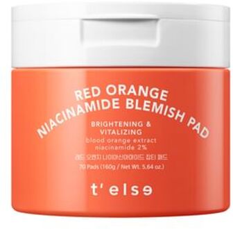 T'else Red Orange Niacinamide Blemish Pad 70 pads