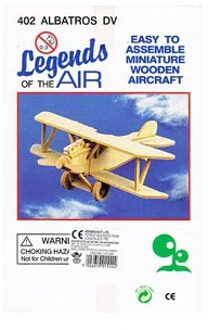 T&F Creations Model vliegtuig bouwpakket - Albatros 402 - 18 x 26 cm - hout