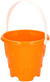 T&F Creations Zandkasteel Emmer - oranje - 18 x 16 cm - strandemmer - zandvormpjes