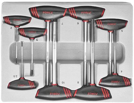 T-greep inbus sleutelset 9 delig 2097