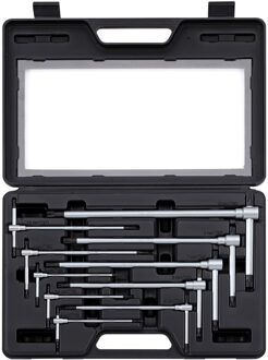 T-greep sleutelset TX 3-weg met schuifgreep 10-dlg. 601015