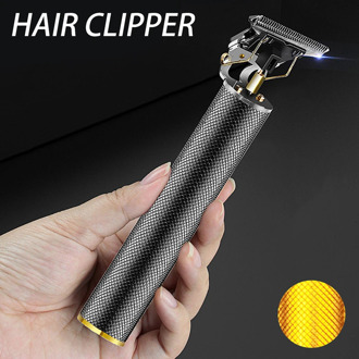 T Hair Clipper Electric Hair Trimmer Cordless Shaver Trimmer 0mm Men Barber Hair Cutting Machine Chargeable Timer Beard Cutter