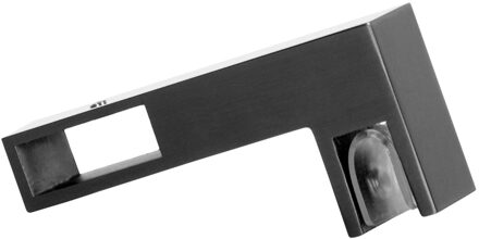 T-koppelstuk PVD gunmetal geborsteld Wit Chroom