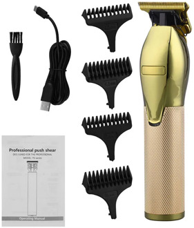 T-Outliner Barber Hair Trimmer Professional 0mm Baldheaded T-Blade Hair Cut Cordless USB Rechargeable Hair Cutting Machine