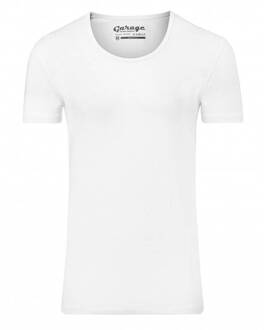 T-shirt 1-pack Body Fit Diepe Ronde Hals Wit (0205N)