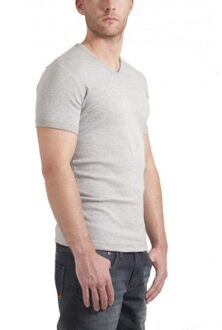 T-shirt 1-pack Body Fit V-hals Grijs (0202)