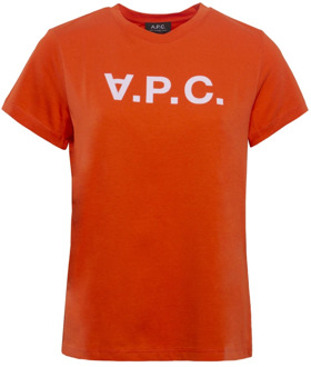 T-shirt A.p.c. , Orange , Dames - XL