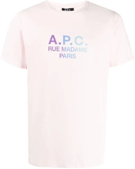 T-shirt A.p.c. , Pink , Heren - 2XL