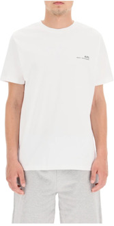 T-shirt A.p.c. , White , Heren - L,S